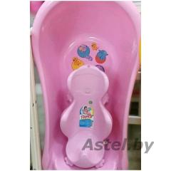 Ванночка детская Эльфпласт (085)+ Горка для купания розовый