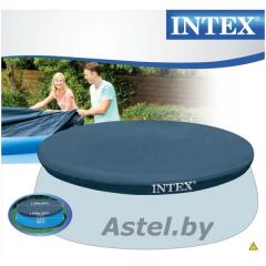 Защитный тент чехол для надувных бассейнов (305 см) 10' СЕРИИ ИЗИ СЕТ И КАРКАСНЫХ БассейнОВ 2,84м x 30см Intex 28021