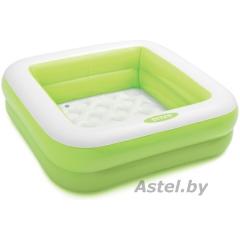 Бассейн Intex Play Box 85х23 (зеленый) (57100) с надувным дном / 65783