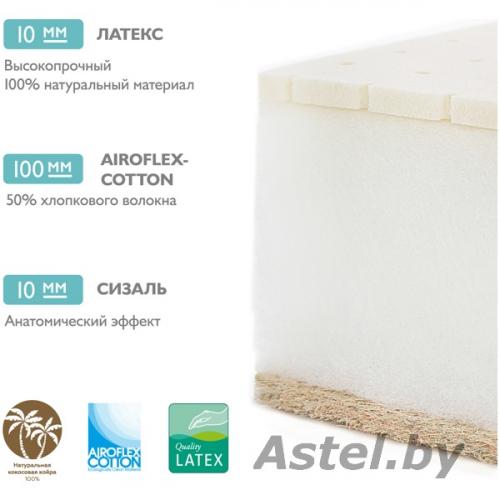 Детский матрас Plitex EcoFlex Cotton 119x60x12 (Эко Флекс)