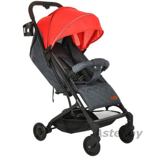 Коляска прогулочная Pituso Camino (red) Х3 Black/Red