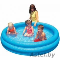 Детский надувной бассейн Кристально голубой 3 кольца 1,47м x 33см Intex 58426NP / 	450319