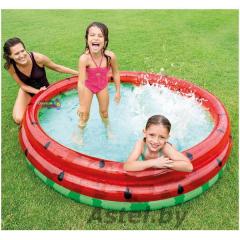 Бассейн - АРБУЗ, 3 КОЛЬЦА 1,68м x 38см Intex 58448NP