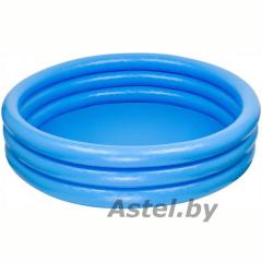 Детский надувной бассейн Кристально голубой 3 кольца 1,14м x 25см Intex 59416NP / 949910
