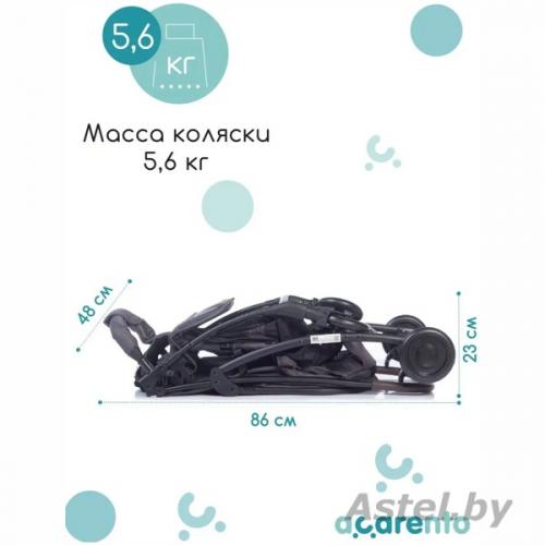 Коляска прогулочная Acarento Primavera AS110 (черный) BLACK