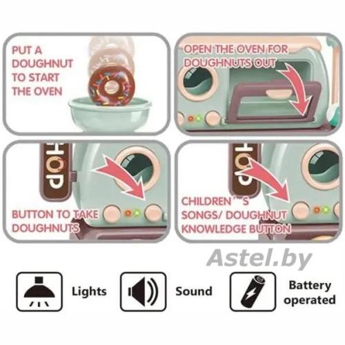 Игровой набор Магазин пончиков (со светом, музыкой) арт.777-8