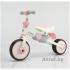 Детский трехколесный велосипед беговел Bubago Flint BG-F-109-4 (белый/розовый) White-pink