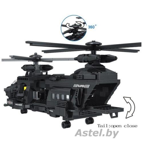 Конструктор Zhe Gao QL0108 Technic Транспортный вертолет СН-47 1351 дет