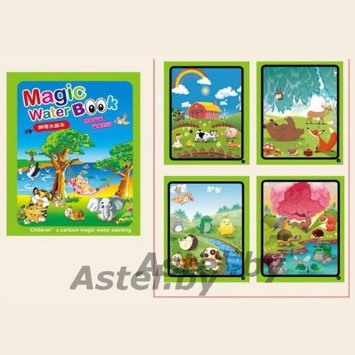 Аква разукрашка водная раскраска Magic Water Book BH-09