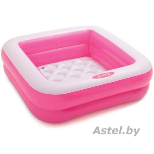 Бассейн Intex Play Box 85х23 (розовый) (57100) с надувным дном