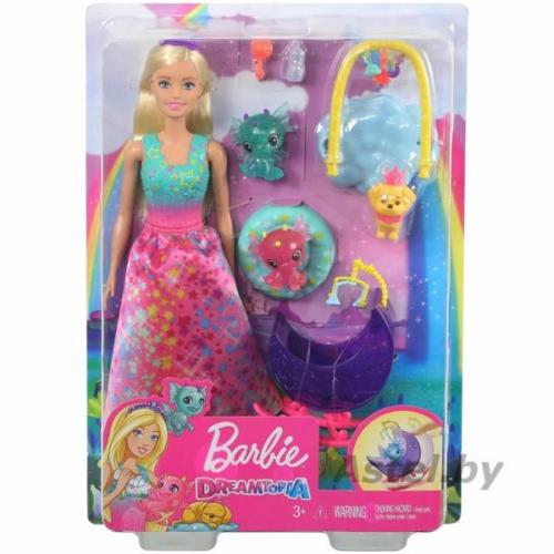 Набор кукла Барби Barbie GJK49 / GJK51 DREAMTOPIA «СКАЗОЧНАЯ ПРИНЦЕССА» 