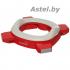 Горшок детский дорожный (складной) HandyPotty кораловый в сумке ROXY-KIDS HP-250R (3шт одноразовых пакета)