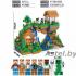 Конструктор My world (957 дет.) Zhe Gao QL0507 Майнкрафт Дом у водопада (аналог Лего Minecraft)