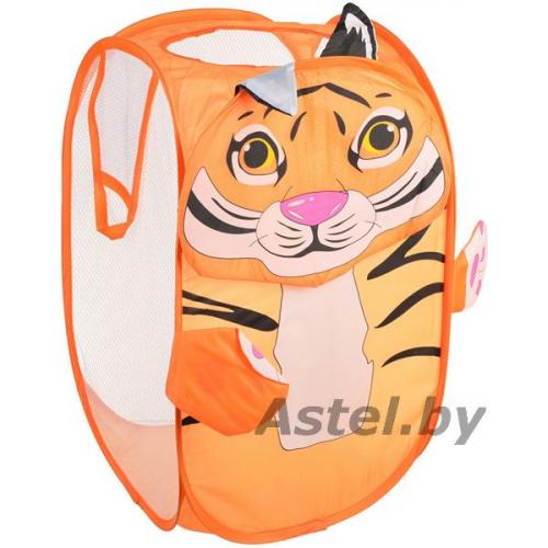 Корзина для игрушек 343-045 с ручками и рисунком, полиэстер, 36х55х35см, 3-6 дизайнов