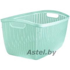 Корзина универсальная ВЯЗАНИЕ Фисташковый 26л., 2617