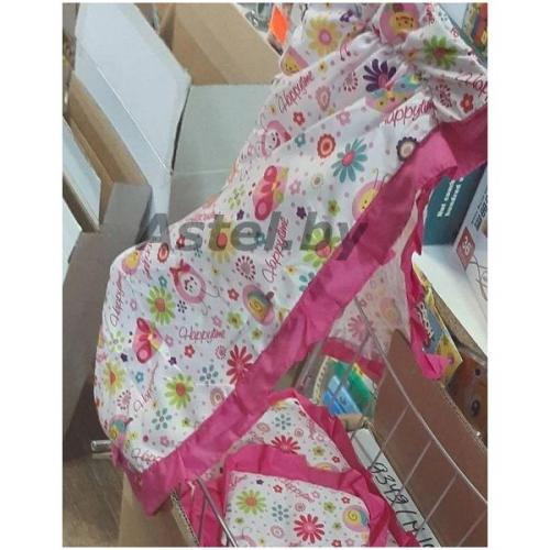 Кроватка для кукол с балдахином Melogo 9349(М1902) металлическая