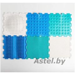 Модульный массажный коврик Ортодон № 11 Айсберг (Островок-1, Волна-1, Камешки-2, Льдинка-2)