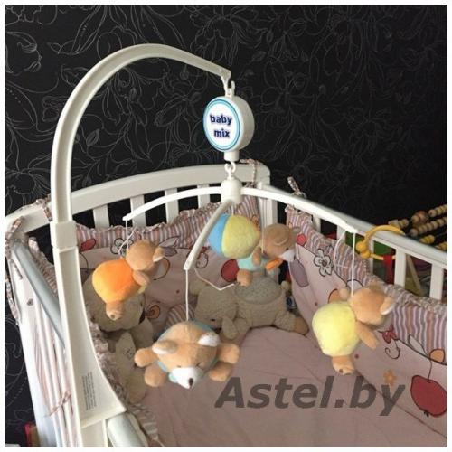 Музыкальная каруселька Мишки baby 715 (11895), с мягкими игрушками (Польша), Baby mix