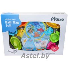 PITUSO Набор игрушек для ванной МОРСКИЕ ЖИВОТНЫЕ K999-215B