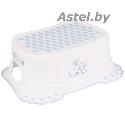 Подставка-табурет для ног противоскользящая Tega Baby Кролики KR-006 розовый KR-006-104