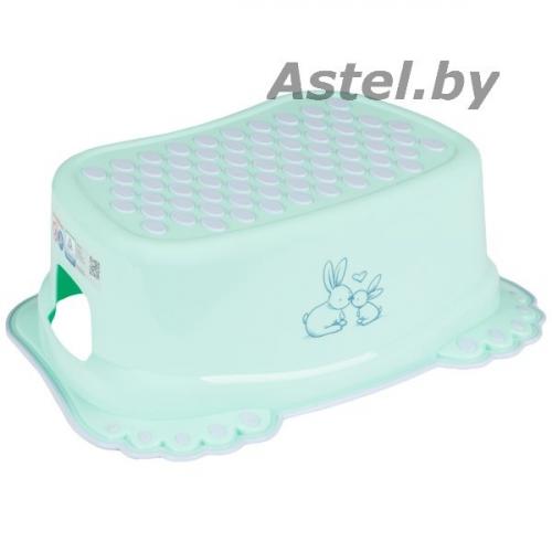 Подставка-табурет для ног противоскользящая Tega Baby Кролики KR-006 розовый KR-006-104
