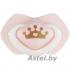 Пустышка силиконовая Canpol babies Royal Baby 0-6 мес., Light touch 2 шт.(розовый) 22/650_pin