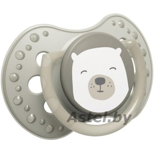 Пустышка силиконовая LOVI Buddy bear, 0-2 мес., 2 шт. динамическая 22/862(Светится)