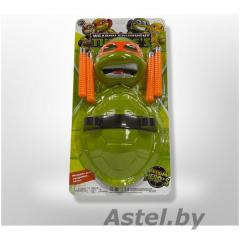 Набор Герой (маска, оружие) Черепашки Ниндзя RZ1367 Микеланжело