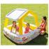 Бассейн надувной детский с крышей Intex Sun Shade 57470 (157x122, желтый)