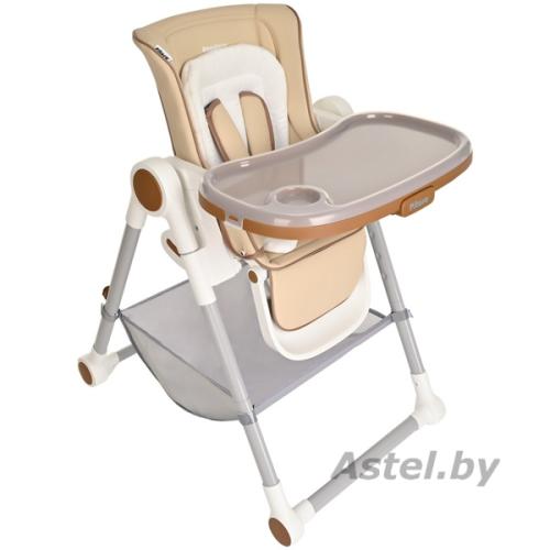 Стульчик для кормления Pituso Elcanto Delux / S501W-Beige (бежевый) ECO-кожа