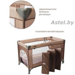 Манеж Martin Noir Favor (tatra lend) (1 уровень, москитная сетка, сумка) Коричневый