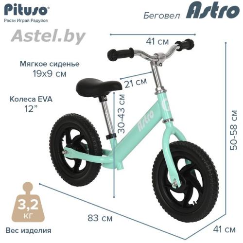 Беговел Pituso Astro Eva 12 (зеленый) Green/Зеленый 1203B-Green