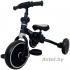 Детский трехколесный велосипед беговел Bubago Flint BG-FPY-109-10 (черный/белый) с ручкой