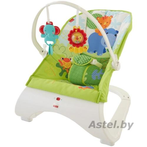 Кресло-качалка друзья тропического леса Fisher-Price CJJ79