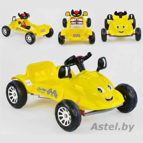 Педальная машина PILSAN Herby Car 07302 Yellow/Желтый (2-4лет) 07302-Yellow