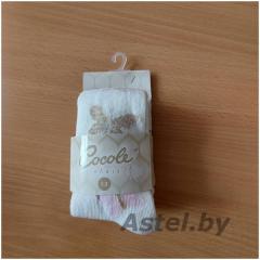 Колготки для девочек "бабочки" р.92-110 (цв. крем, р. 1-2 лет) 7005