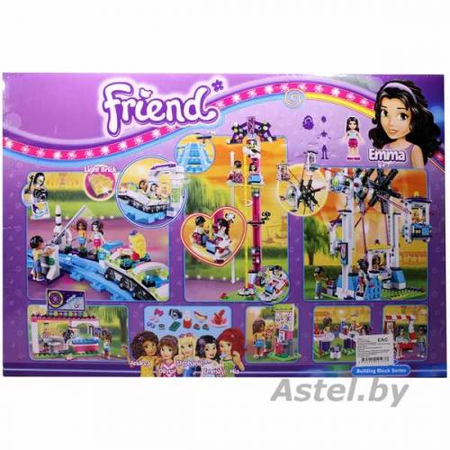 Конструктор Bela Friends Парк развлечений: Американские горки 1136 деталей, арт. 10563