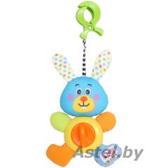 BIBA TOYS Развивающая игрушка-подвеска на прищепке Кролик, 18*12 см TT680