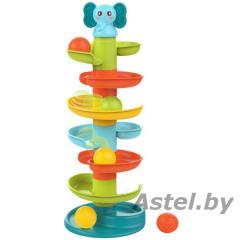 Развивающая игрушка Башня с шариками Слоник Huanger Roll Ball HE 0293 (6 этажей)