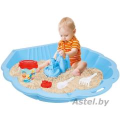 Песочница Pilsan Ракушка 06090-blue (1 часть) Abalone Blue/Голубой