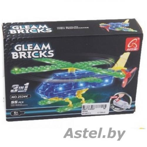 Конструктор Gleam Bricks 3 в 1 с LED подсветкой, арт. 25344
