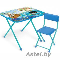 НИКА Набор мебели (стол+стул) с Пиратами NK-75A/2