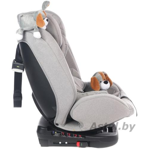 Автокресло Martin noir ProFit Deluxe Grey Isofix (поворот на 360) (с собачкой) Светло серый