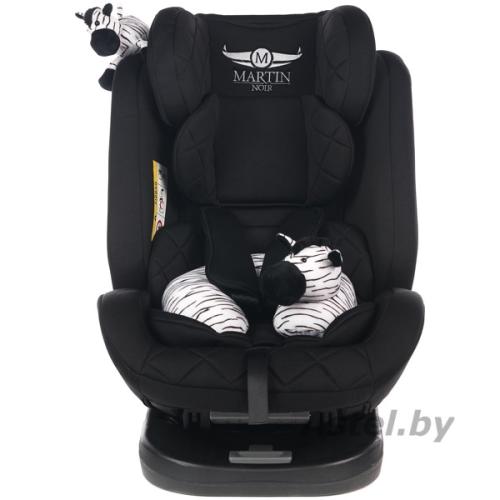 Автокресло Martin noir ProFit Elegant Black Isofix (поворот на 360) (с зеброй) Черный