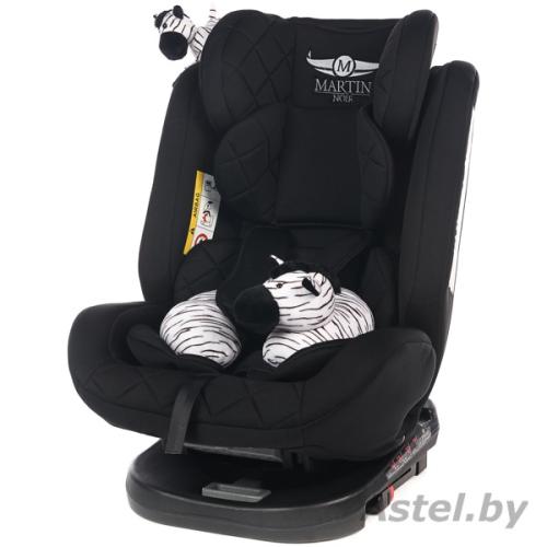 Автокресло Martin noir ProFit Elegant Black Isofix (поворот на 360) (с зеброй) Черный