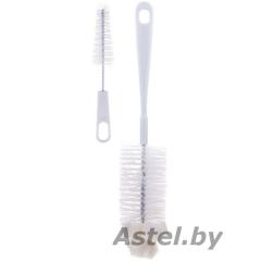 Щетка-ершик для бутылочки и соски, со спонжем, набор 7/402