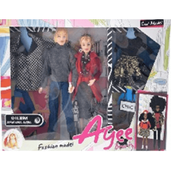 Набор семья с нарядами, коробка D8062-F