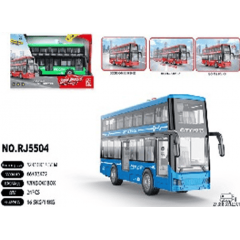 Городской инерционный автобус, звук, работает от батареек , коробка RJ5504
