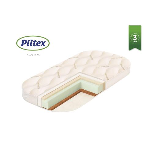 Детский матрас Plitex Aloe Vera Semi-oval (Плитекс Сэми овал) 1190х600х110мм, арт.АВ-20/2 (с закругленными углами)