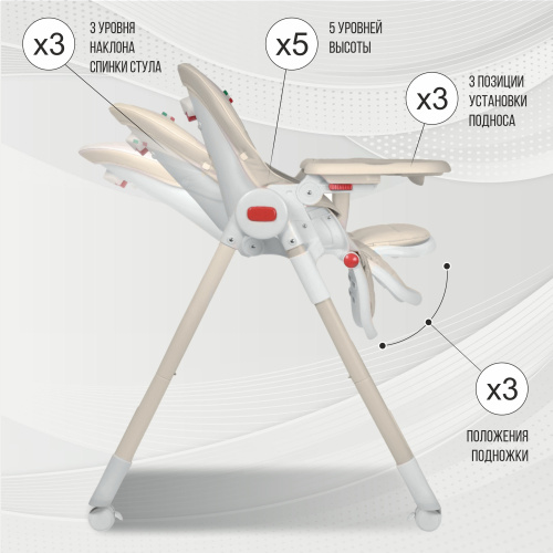 Стульчик для кормления Sweet Baby Modern (кремовый) 8042442
